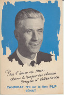 CARTES  POSTALES  POLITIQUE  ( PERSONNAGE )MR. A. SNYERS D'ATTENHOVEN  ELECTIONS   1965. - Personnages
