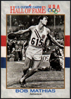 UNITED STATES 1991 - U.S. OLYMPIC CARDS HALL OF FAME # 5 - BOB MATHIAS - ATHLETICS - OLYMPIC WINNER 1948 / 1952 - G - Andere & Zonder Classificatie