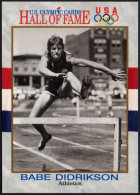UNITED STATES 1991 - U.S. OLYMPIC CARDS HALL OF FAME # 6 - BABE DIDRIKSON - ATHLETICS - OLYMPIC WINNER 1932 - G - Other & Unclassified
