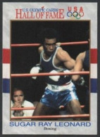 UNITED STATES 1991 - U.S. OLYMPIC CARDS HALL OF FAME # 29 - SUGAR RAY LEONARD - OLYMPIC GAMES MONTREAL '76 - BOXING - G - Otros & Sin Clasificación