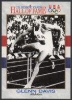 UNITED STATES 1991 - U.S. OLYMPIC CARDS HALL OF FAME # 35 - GLENN DAVIS - OLYMPIC GAMES 1956 / 1960 - ATHLETICS - G - Andere & Zonder Classificatie