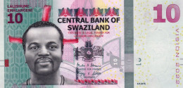 Swaziland 10 EMALANGENI 2015 (2022) UNC "free Shipping Via Regular Air Mail (buyer Risk Only) - Swasiland