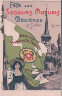 Mézières VD, Fête Des Secours Mutuels 1904, Litho, Illustrateur Turrian (17.7.1904) - Jorat-Mézières
