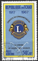 Chad 1967 - Mi 178 - YT Pa 36 ( Lions International, 50th Anniversary ) Airmail - Tchad (1960-...)