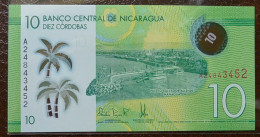 Nicaragua 10 Cordobas, 2014  P-209a, Polimero, UNC (B/1-12 - Nicaragua
