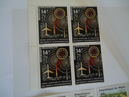 RWANDA  MNH   STAMPS     ANNIVERSARIES  BLOCK OF 4 UNION MALAGASE - Other & Unclassified