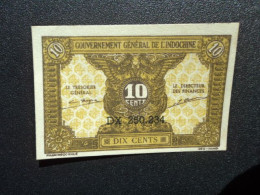 INDOCHINE : 10 PIASTRES   ND 1943    P 89a      SPL - Indochina