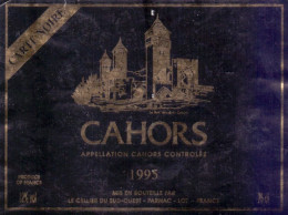 Etiket Etiquette - Vin Wijn - Cahors - 1995 - Cahors
