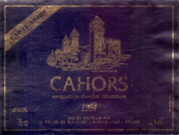 Etiket Etiquette - Vin Wijn - Cahors - 1994 - Cahors