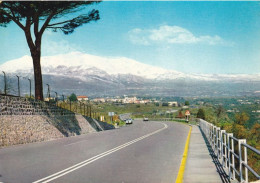 ACIREALE - CATANIA - STRADA PANORAMICA CON VEDUTA DELL'ETNA - 1965 - Acireale