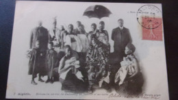 Behanzin Ex Roi Du Dahomey Sa Famille Et Sa Suite  Alger Histoire Afrique GEISER VOYAGEE 1906 - Benín