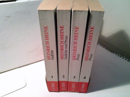 Werke: 4 Bände Heinrich Heine Werkausgabe Im Taschenbuch. Bd. 1 Gedichte. 2. Gedichte Und Prosa 3. Prosa 4. Pr - Deutschsprachige Autoren