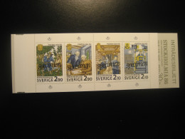 STOCKHOLMIA 1986 Specimen Posten 350 Ar Train Railway ... Booklet SWEDEN - Proofs & Reprints