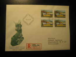 HELSINKI 1968 To Savonlinna Camping Auto Car FDC Registered Cancel Cover FINLAND - Covers & Documents
