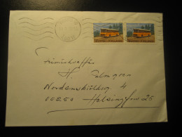 TURKU 1972 To Helsingfors Postal Bus Van Truck Stamps Cancel Cover FINLAND - Briefe U. Dokumente