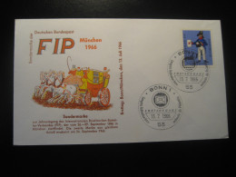 BONN 1966 Stagecoach Stage Coach FIP Munchen FDC Cancel Cover GERMANY - Diligences