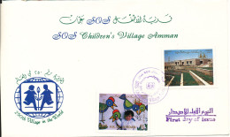 Jordan FDC 7-5-1987 SOS Children's Village Amman Nice Stamps And Cachet - Jordan