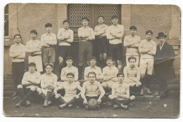 CARTE  PHOTO 19 BORT LES ORGUES Equipe De Rugby ABS Saison 1920/1921 - Rugby