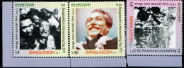 CU0025 Bangladesh 2011 History Of The Founding Fathers 3V MNH - Bangladesh