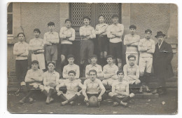 CARTE  PHOTO 19 BORT LES ORGUES Equipe De Rugby ABS Saison 1921/1922 - Rugby