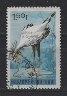 Burundi Used ; Secretaris Vogel Secretary Bird Serpentaire Secretario Ave Oiseau - Straussen- Und Laufvögel