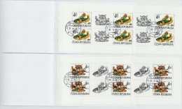 2 Feuillets De 6 Timbres + 4 Coupons YT 180  /181 Pour Les Enfants / Sheetlet Michel 187 188 H-blatt 5 6 - Gebraucht