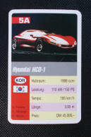 Trading Cards - ( 6 X 9,2 Cm ) 1993 - Cars / Voiture - Hyundai HCD 1 - Corée Du Sud - N°5A - Auto & Verkehr