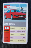 Trading Cards - ( 6 X 9,2 Cm ) 1993 - Cars / Voiture - BMW 850 CSI - Allemagne - N°1D - Motores