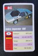 Trading Cards - ( 6 X 9,2 Cm ) 1993 - Cars / Voiture - Isdera Imperator 108I - Allemagne - N°8C - Moteurs