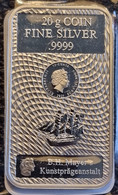 Cook Islands 75 Cents 2021 (Bounty New Generation Silver Coin Bar 20 Grams With Certificate) - Isole Cook