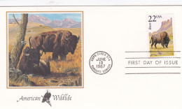 États-Unis FDC 1987 1752 Bisons - 1981-1990