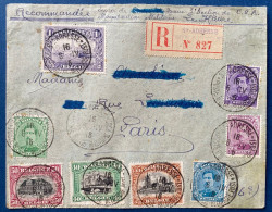 LETTRE Recommandée Belgique 1918 De Sainte Adresse Pour PARIS TTB - OC1/25 Governo Generale