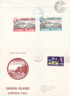 SANDA ISLAND 1964  EUROPA   FDC - 1964