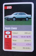 Trading Cards - ( 6 X 9,2 Cm ) 1993 - Cars / Voiture - Toyota Camry - Japon - N°2D - Moteurs