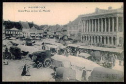 FRANCE - HAZEBROUCK - Grand'Place En Jour Marché.  ( Ed. E. Le Deley Nº 9 ) Carte Postale - Marchés