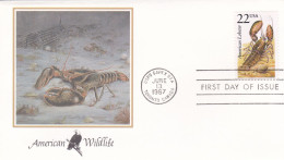 États-Unis FDC 1987 1736 Homard - 1981-1990