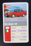 Trading Cards - ( 6 X 9,2 Cm ) 1993 - Cars / Voiture - Alfa Roméo 155 - Italie - N°2B - Moteurs