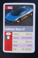 Trading Cards - ( 6 X 9,2 Cm ) 1993 - Cars / Voiture - ItalDesign Nazca C2 - Italie - N°5C - Moteurs