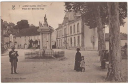 AIGNAY LE DUC   Place De L'hôtel De Ville ( Carte Pliée Au Milieu ) - Aignay Le Duc