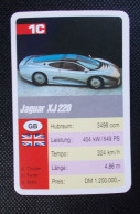 Trading Cards - ( 6 X 9,2 Cm ) 1993 - Cars / Voiture - Jaguar XL 220 - Grande Bretagne - N°1C - Moteurs