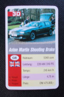 Trading Cards - ( 6 X 9,2 Cm ) 1993 - Cars / Voiture - Aston Martin Shooting Brake - Grande Bretagne - N°3D - Motori