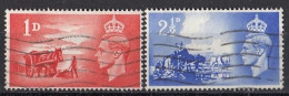 GREAT BRITAIN 235-236,used,falc Hinged - Used Stamps