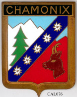 CAL076 - PLAQUE CALANDRE AUTO - CHAMONIX - Other & Unclassified