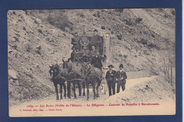 CPA [04] Alpes De Haute Provence > Courrier Attelage Prunière Barcelonnette Voir Dos - Barcelonnette