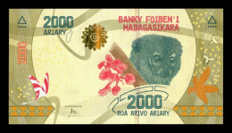 Madagascar 2000 Ariary 2017 Pick 101 New Design Sc Unc - Madagascar