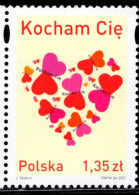 CU0124 Poland 2007 Valentine's Day Love 1V MNH - Neufs
