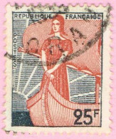 France, N° 1216 Obl. - Marianne à La Nef - 1959-1960 Marianne à La Nef