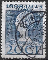 Plaatfout Vlekje Op De Ondervoet Van De 2 Van 1923 In 1923 Jubileumzegels 20 Cent Lijntanding 11½ X 12 NVPH 125 G PM - Plaatfouten En Curiosa