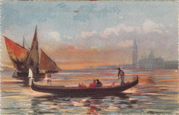 ITALIE - VENEZIA - GONDOLA - Illustration - Carte Postale Ancienne - Other & Unclassified