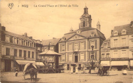 BELGIQUE - HUY - La Grand ' Place Et L'Hôtel De Ville - Carte Postale Ancienne - Hoei